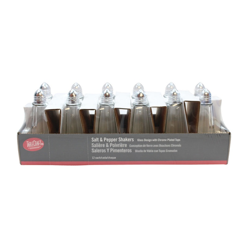 Tablecraft C83-12 Eiffel Tower Salt & Pepper Shakers, 1 oz., Pack of 12