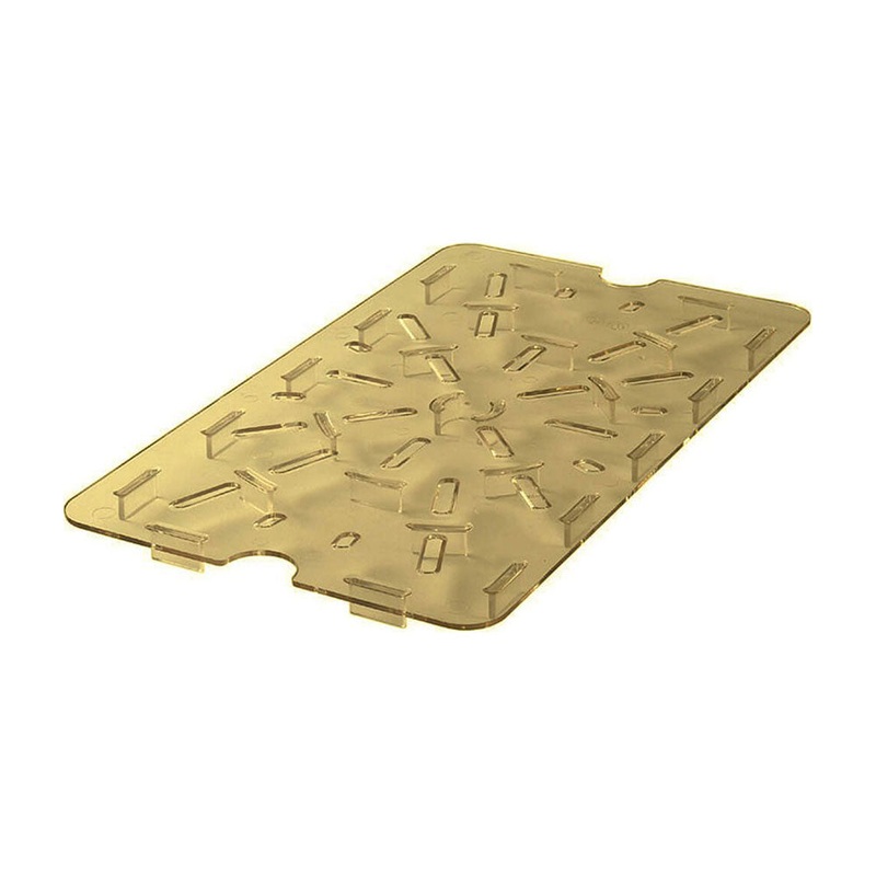 Cambro 20HPD150 H-Pan High Heat Drain Shelf, Amber, 1/2 Size