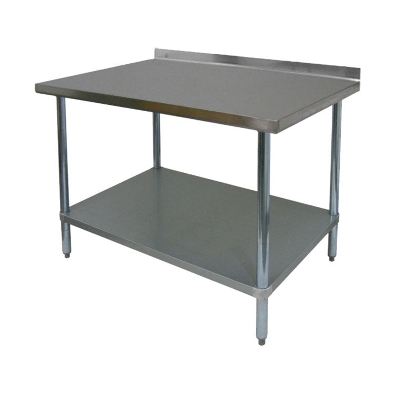 GSW WT-EB3036 Stainless Steel Work Table w/ Rear Upturn, 36" x 30"