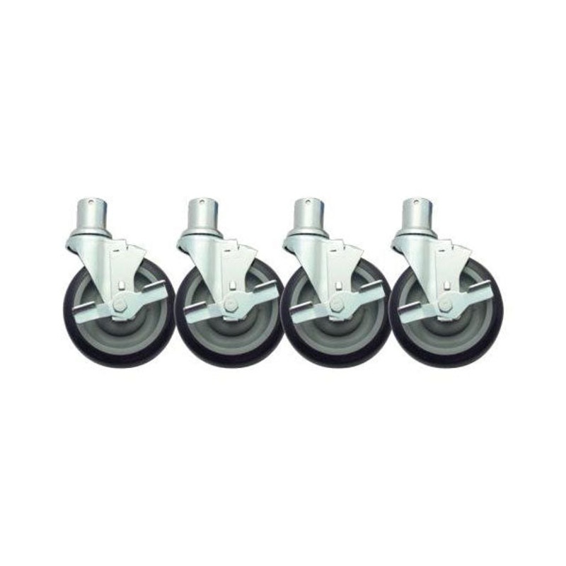 Krowne 28-151S Shelf Casters, 5", Set of 4