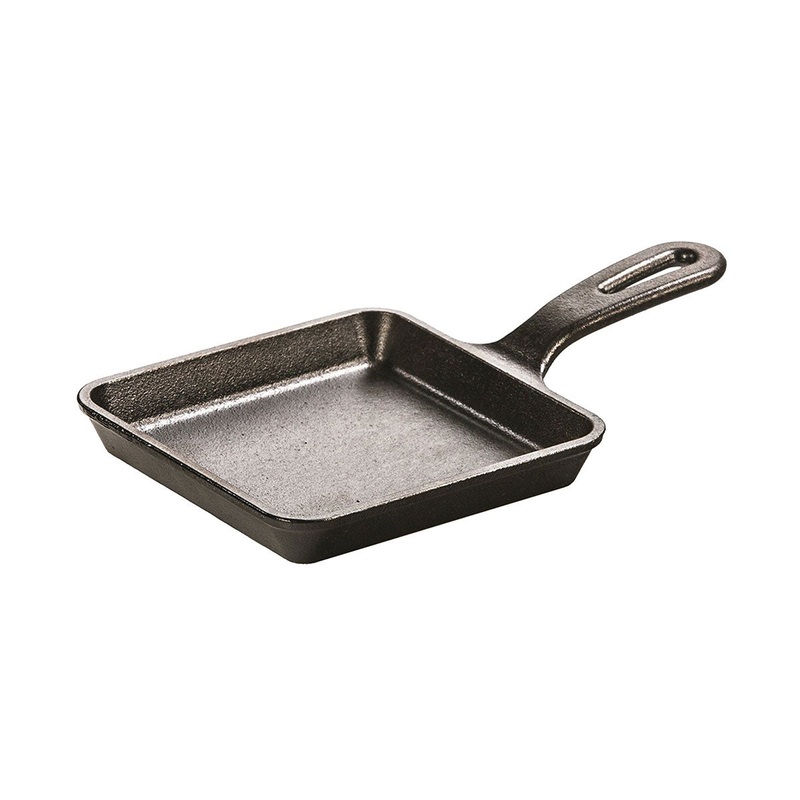 Lodge L5WS3 Square Cast Iron Skillet, Seasoned, 5"
