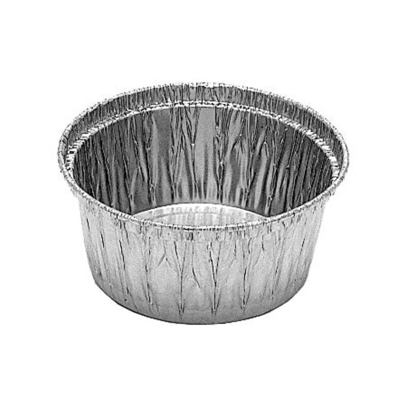 Matfer 361212 Disposable Aluminum Muffin / Flan Mold, 3.5 oz., Pack of 100