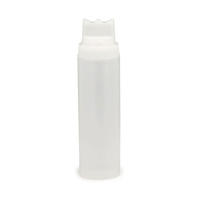 Tablecraft 12463C3 SelecTop Squeeze Dispenser, Clear, 24 oz.