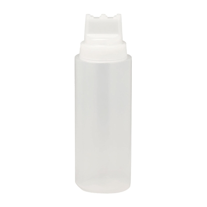 Tablecraft 3263C3 SelecTop Squeeze Dispenser, Clear, 32 oz.