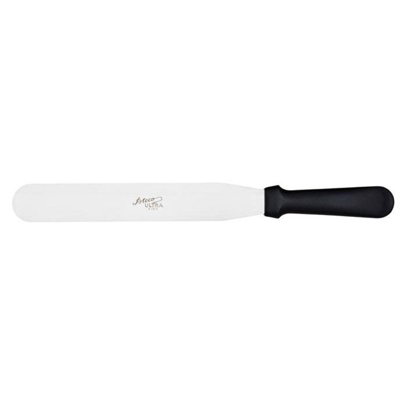Ateco 1310 Pastry Spatula w/ Black Plastic Handle, 10"