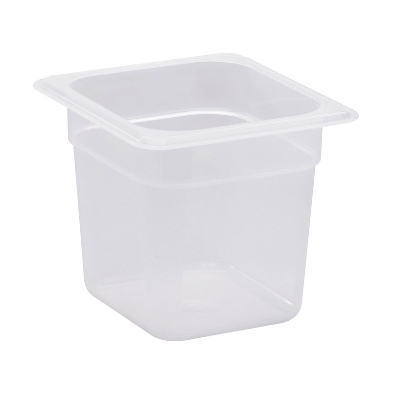 Cambro 66PP190 Translucent Food Pan, 1/6 Size, 6" Deep