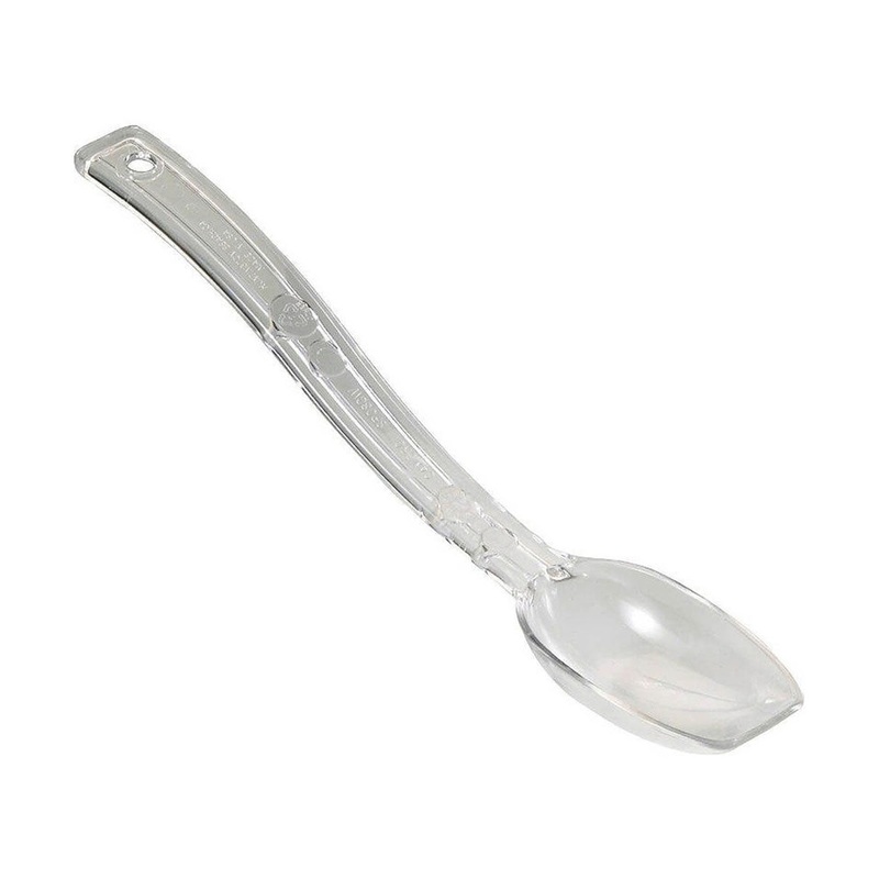 Cambro SPO8CW135 Camwear Solid Salad Spoon, Clear, 8-1/8"