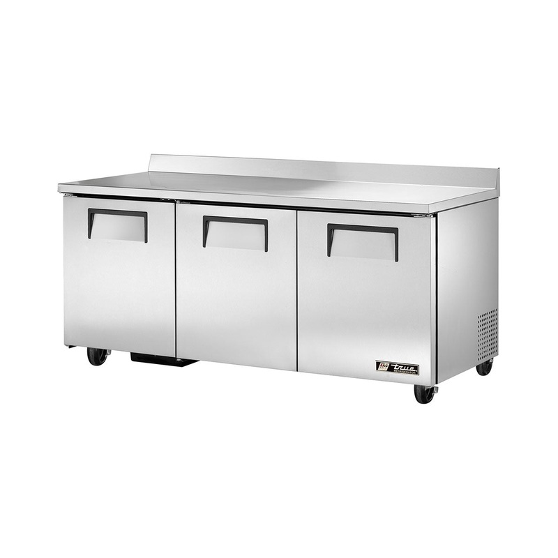 True TWT-72 Three Section Work Top Refrigerator