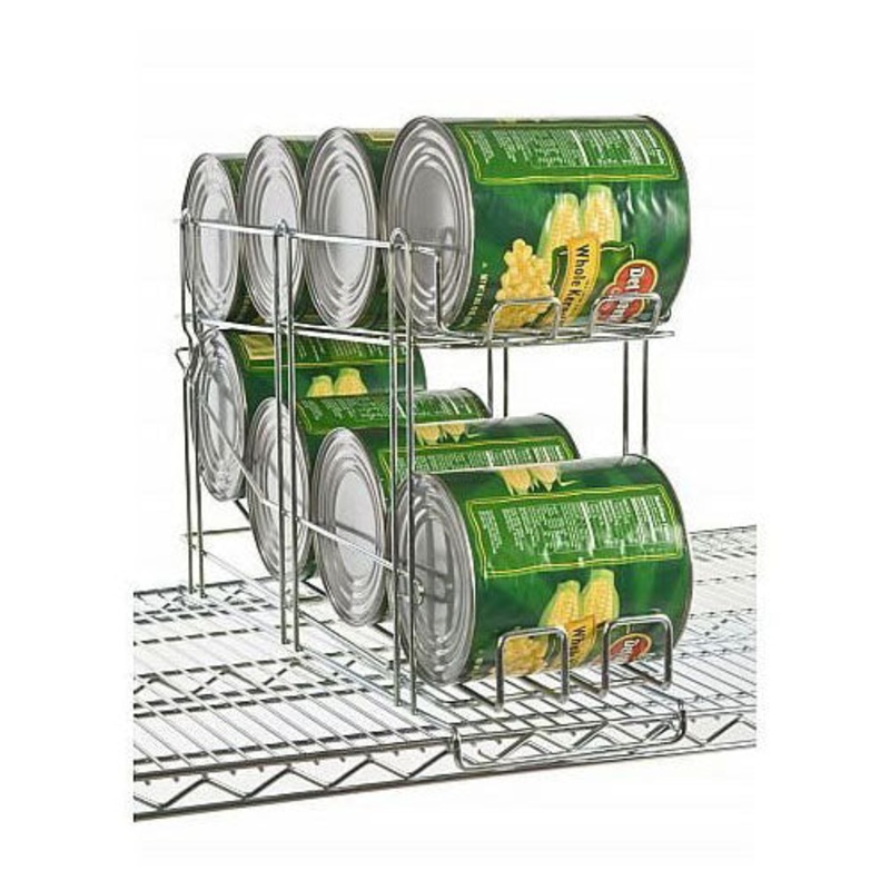 Focus FFCR10CH Wire Can Rack, Holds #5 or #10 Cans, Chrome