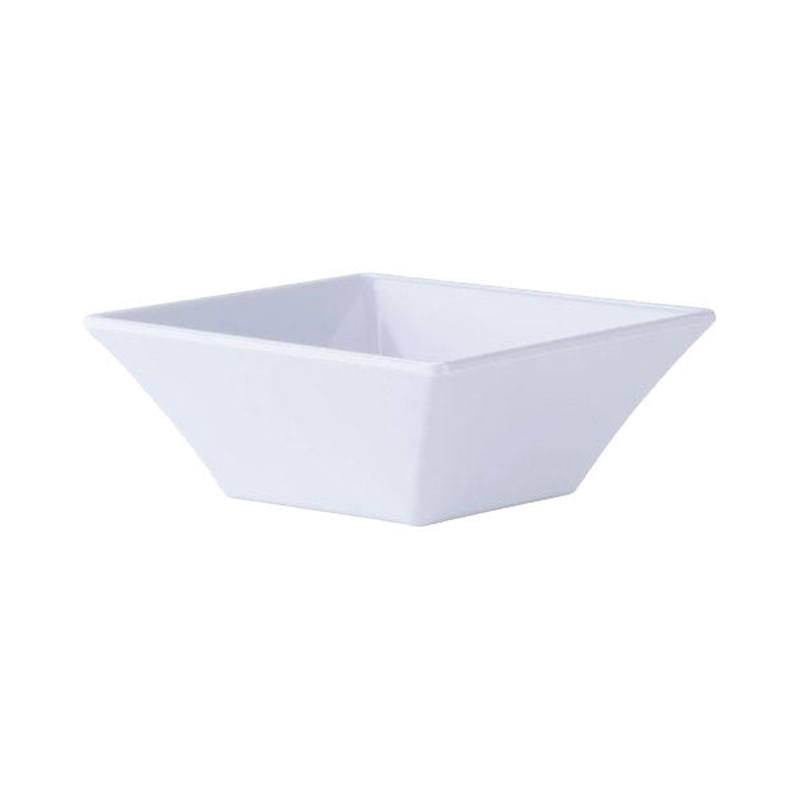 GET ML-249-W Siciliano Melamine Square Bowl, White, 12.8 qt.