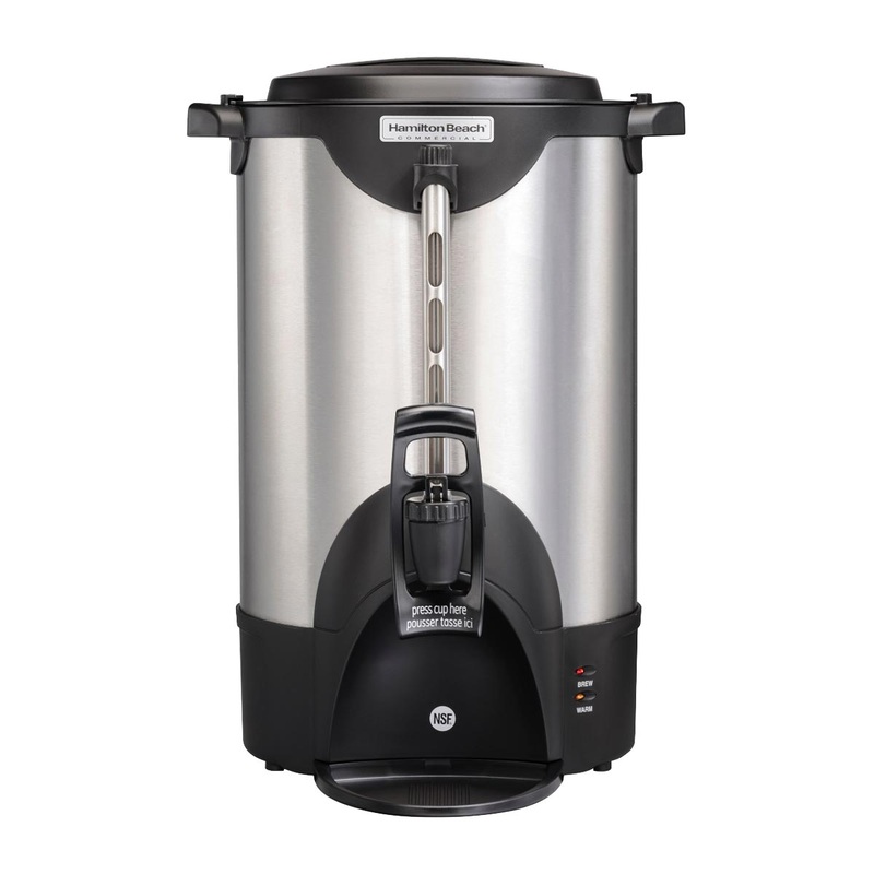 Hamilton Beach HCU040S Coffee Urn, Stainless Steel, 40 cups