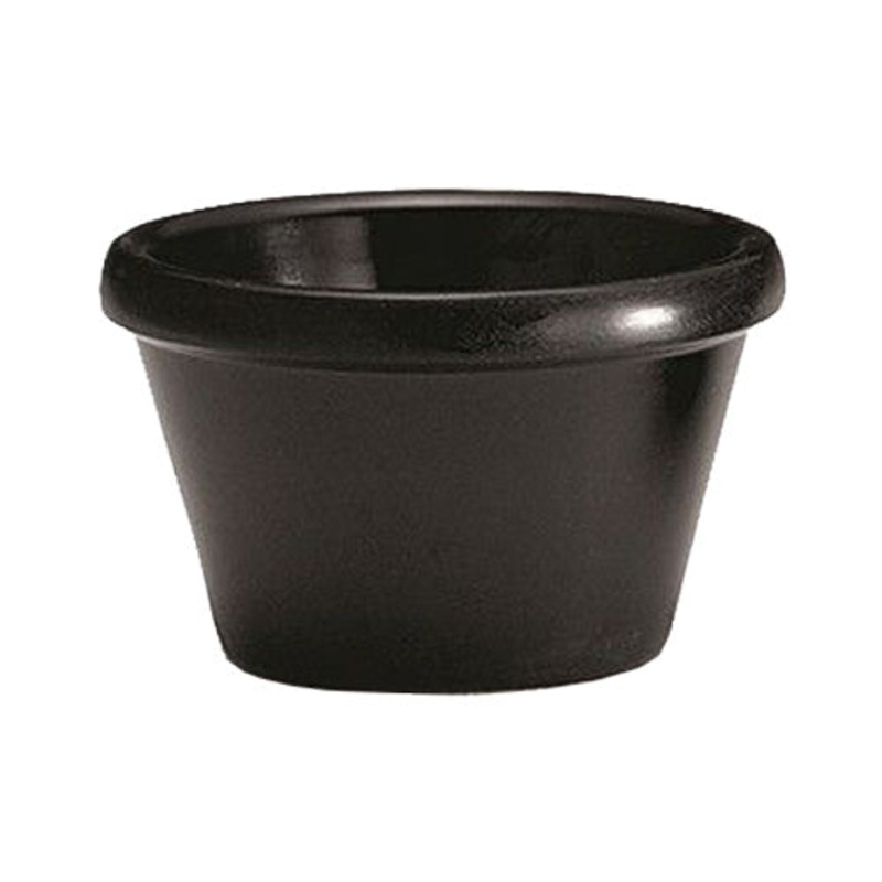 Smooth Melamine Ramekin, Black, 4 oz.