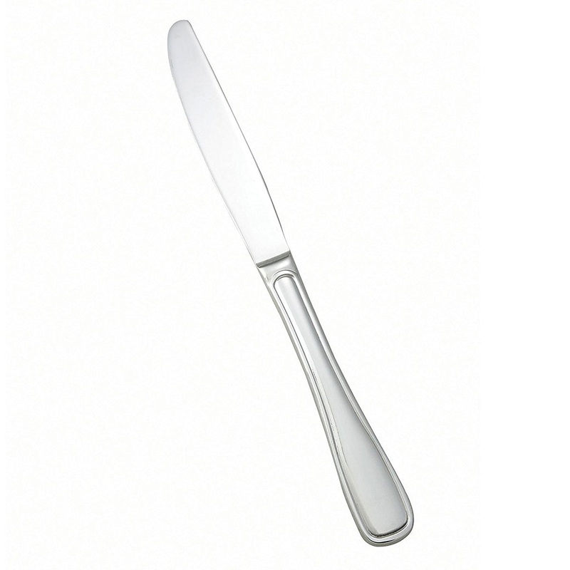 Winco 0033-08 Oxford Dinner Knife, 18/8 Stainless Steel, Pack of 12