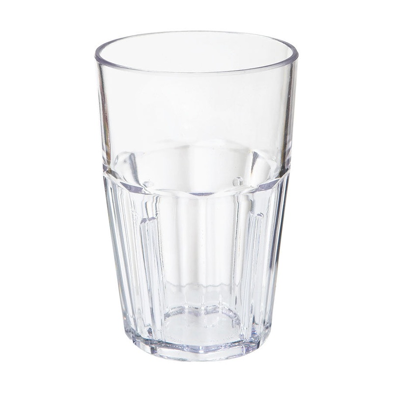 GET 9910-CL SAN Plastic Bahama Tumbler, Clear, 10 oz., Case of 12