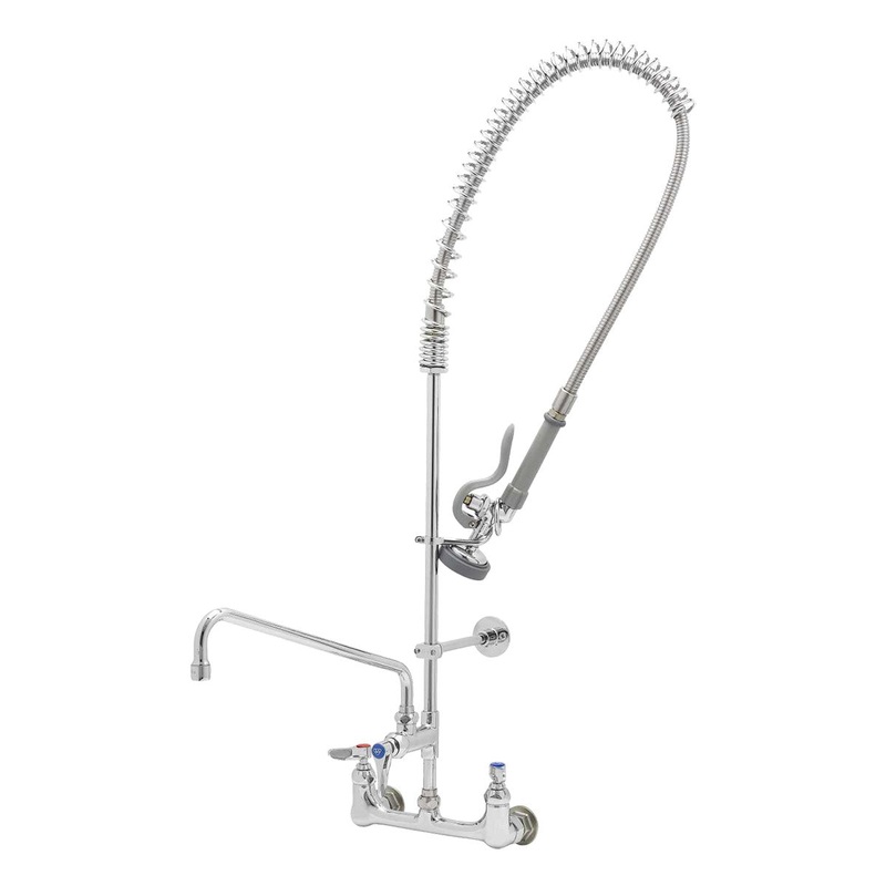 T&S Brass B-0133-12-CR-B Wall Mount EasyInstall Heavy Duty Pre-Rinse Unit