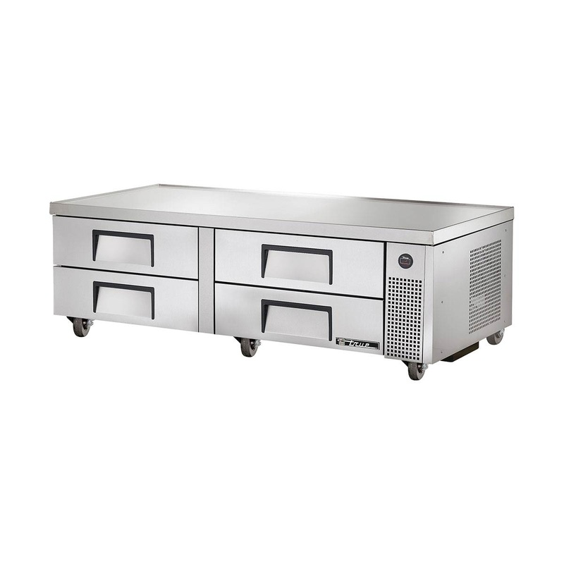 True TRCB-72 Four-Drawer Refrigerated Chef Base, V-Edge, 72"