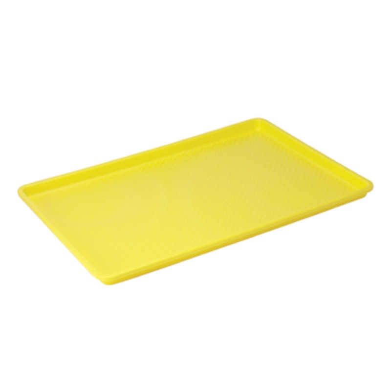 Winco FFT-1826 YL Yellow, Plastic Bun Pan Sheet Tray, 18" x 26"