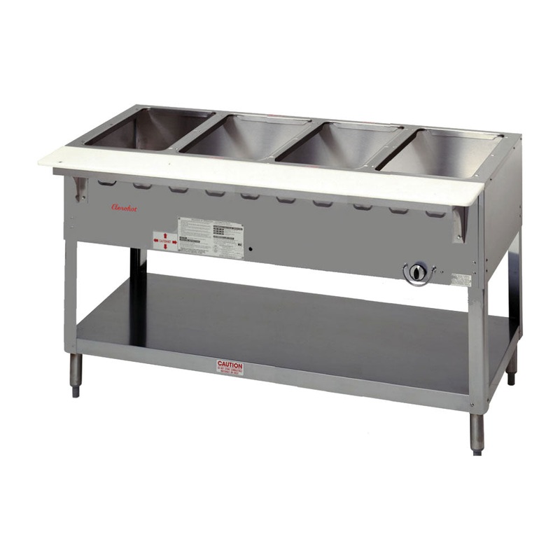 Duke WB304 4-Well Aerohot Wet Bath Steamtable, 58-3/8", Natural Gas