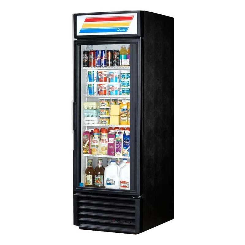 True GDM-23F-HC~TSL01 One Section Glass Door Freezer Merchandiser, Black