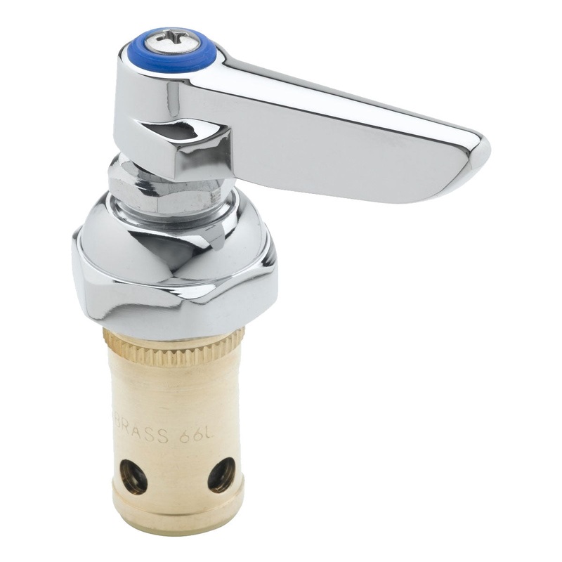 T&S Brass 002711-40NS Cold Left-Hand Lever Handle Eterna Spindle Assembly