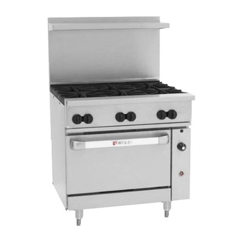 Wolf C36C-6BN Challenger XL Series Range, 6 Burners, 1 Convection Oven, Natural Gas, 36"