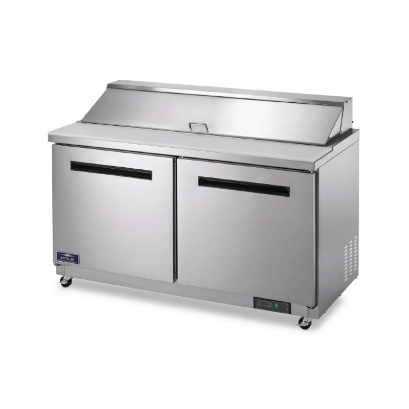 Arctic Air AMT60R Mega-Top Sandwich / Salad Prep Table, Two-Section, 60"