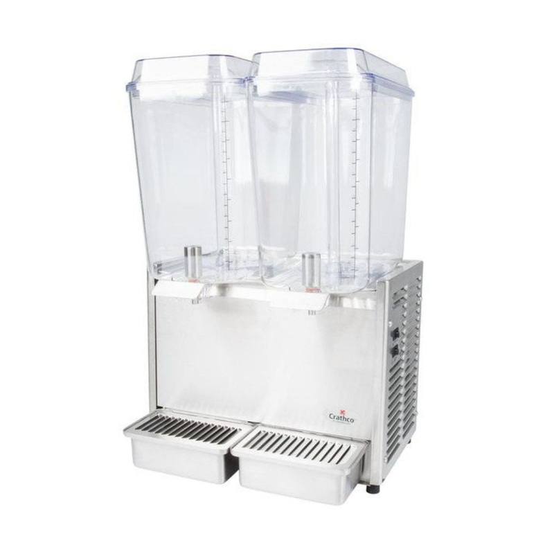 Crathco D25-3 Classic Bubbler Cold Beverage Dispenser, (2) 5 gal.