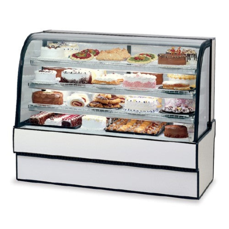Federal CGR5048 Refrigerated Bakery Display Case, Curved Glass, 50" Wide