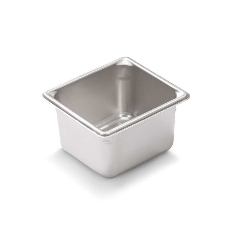 Vollrath 30642 Super Pan V Sixth Size 1/6 Food Pan, 4" Deep