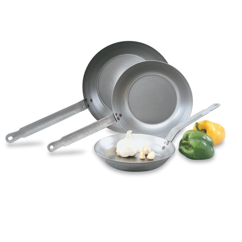 Vollrath 58930 Carbon Steel 12-1/2" French Style Fry Pan