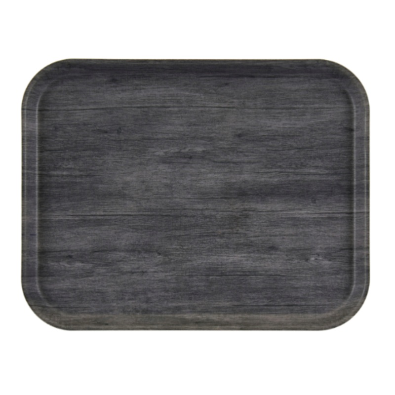 Cambro 1216DC815 Decor Series Camtray, 16" x 12", Charcoal Gray
