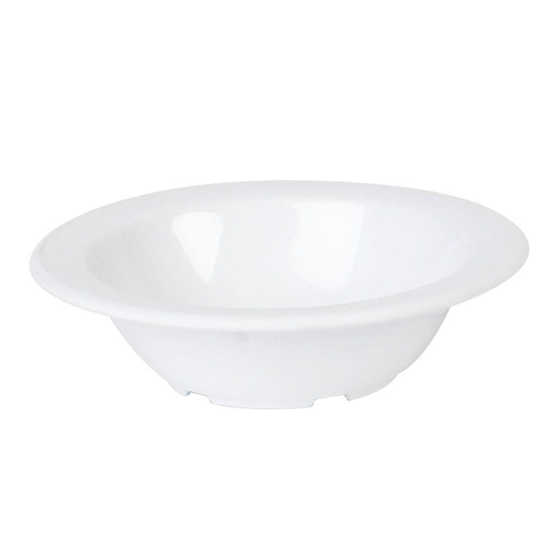 Thunder Group NS304W Nustone Melamine Fruit Bowl, White, 5 oz.