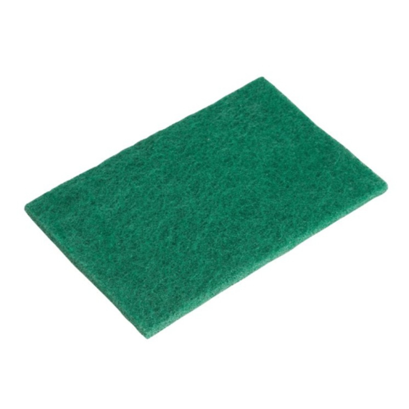 Winco SP-96N Scouring Pad, Green, 6" x 9-3/8", Pack of 6