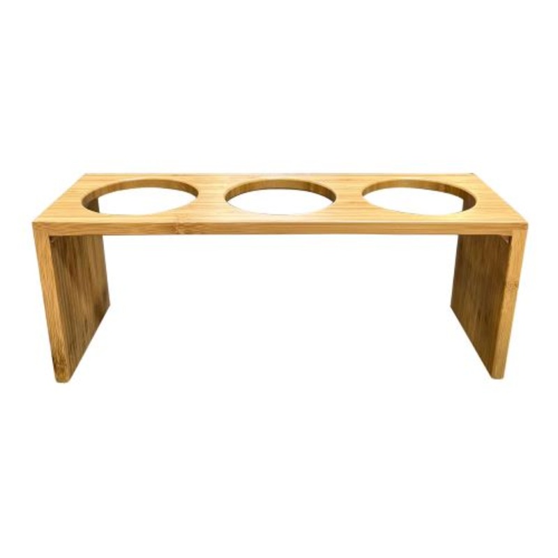 Cal-Mil 1425-3-60 Cylinder Display, Fits 3 Cylinders, Bamboo