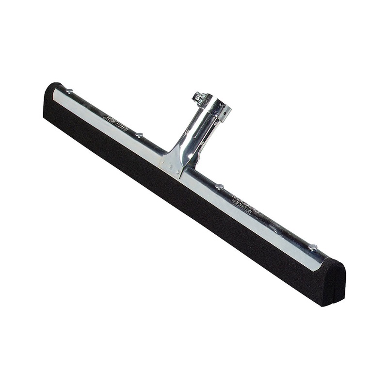 Carlisle 36631800 Straight Plated / Double Foam Rubber Blade, Black, 18"