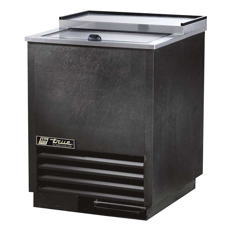 True T-24GC Solid Slide Lid Glass and Plate Chiller / Froster