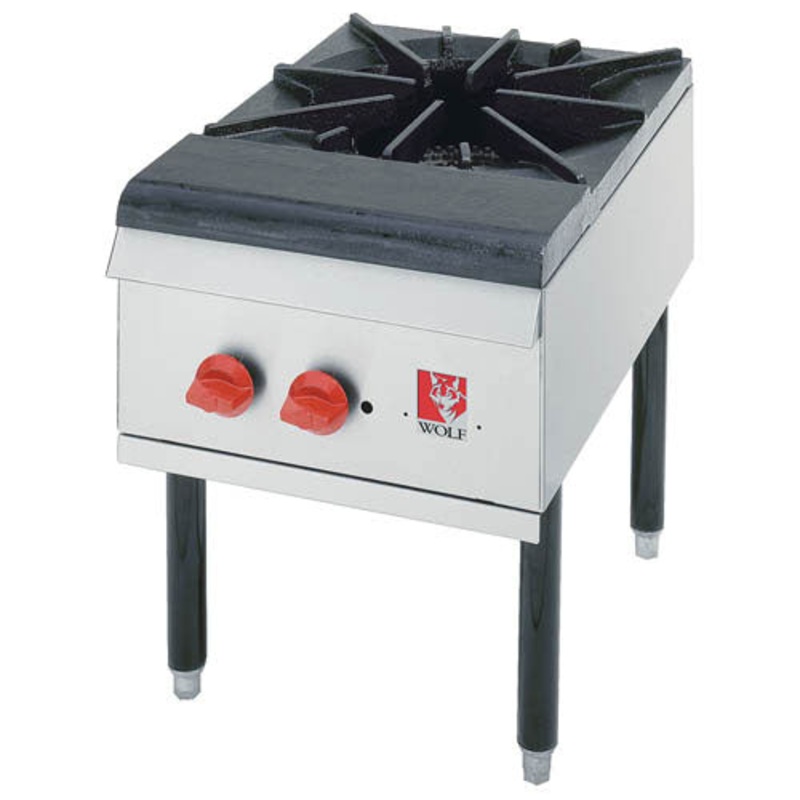 Wolf WSPR1 Stock Pot Range w/ 1 Cast Iron Two-Ring Burner, Natural Gas, 110,000 BTU