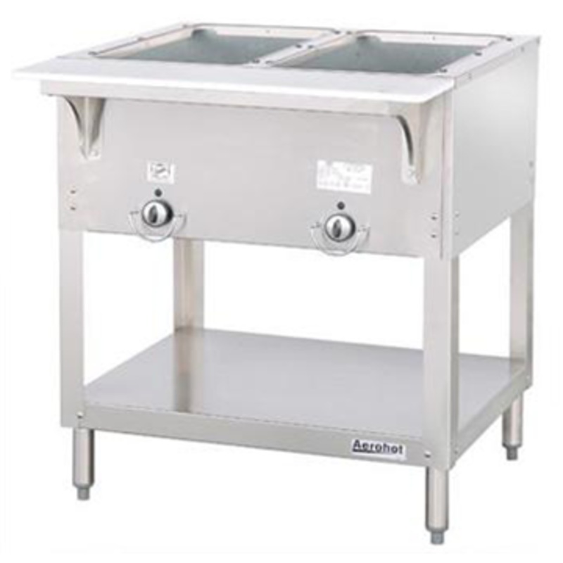 Duke 302 2-Well Aerohot Steamtable Hot Food Unit, 30-3/8", Propane