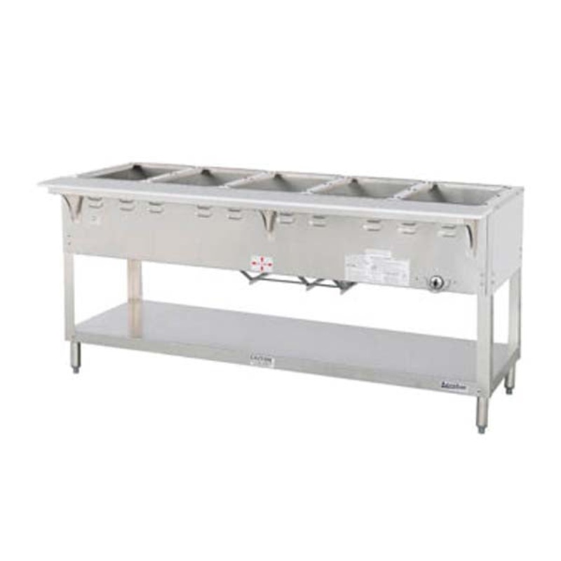Duke WB305 5-Well Aerohot Wet Bath Steamtable, 72-3/8", Natural Gas