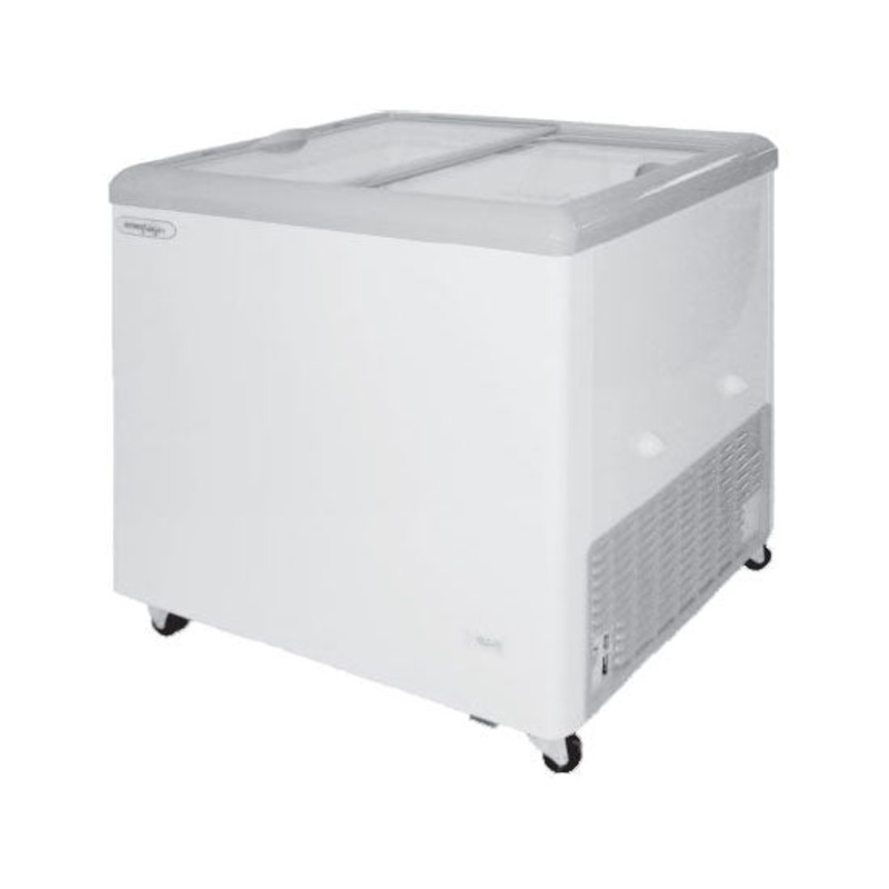 Excellence HB-7HC Dual Temp LED Flat Top Merchandiser Refrigerator / Freezer