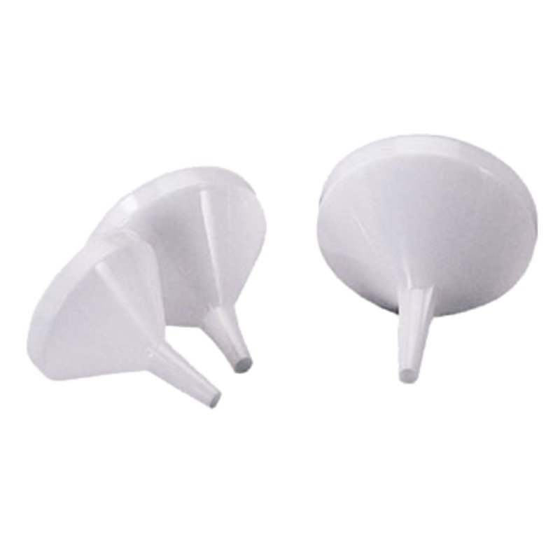 Funnel, 32 oz., 6-1/4" dia., 1/2" spout dia., plastic, white