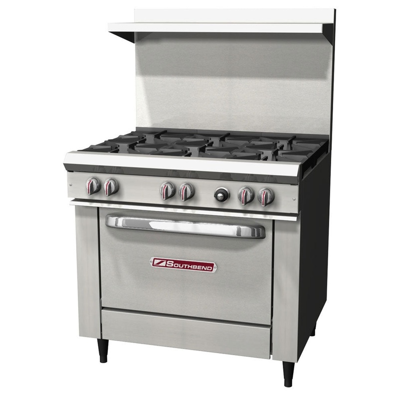 Southbend S36D NAT Range, 6 Burners, 1 Oven, Natural Gas, 36"