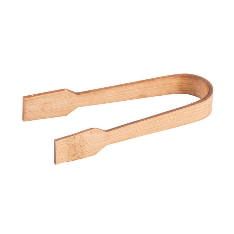 Tablecraft BAMDT35 Small Bamboo 3-1/2" Bamboo Tong, Pack of 12