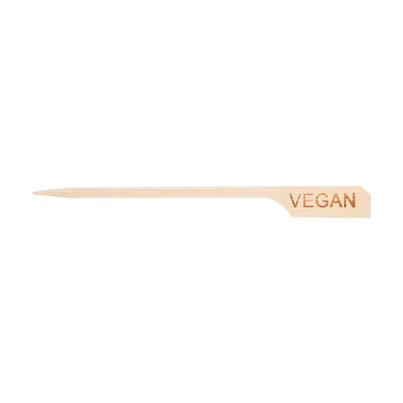 Tablecraft BAMP35VG Vegan Marker Pick, 3-1/2", Pack of 100