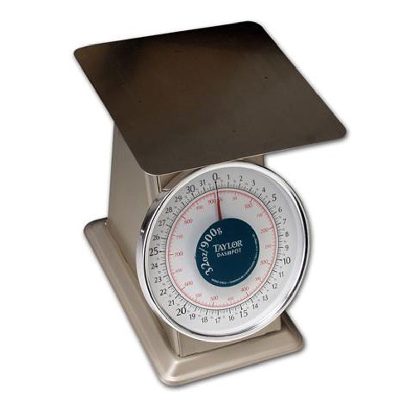 Taylor THD32D Analog Portion Control Scale, 32 oz. x 1/8 oz./900 g x 2 g cap.