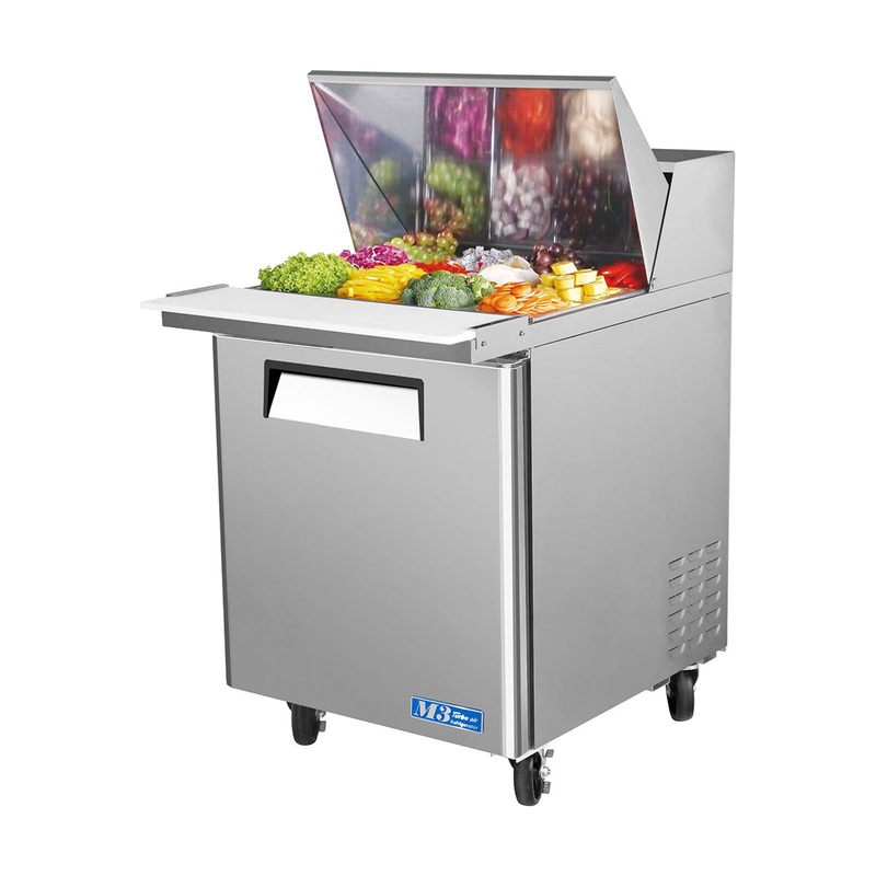 Turbo Air MST-28-12 M3 Series Solid 1 Door Mega-Top Refrigerated Food Prep Table, 27"
