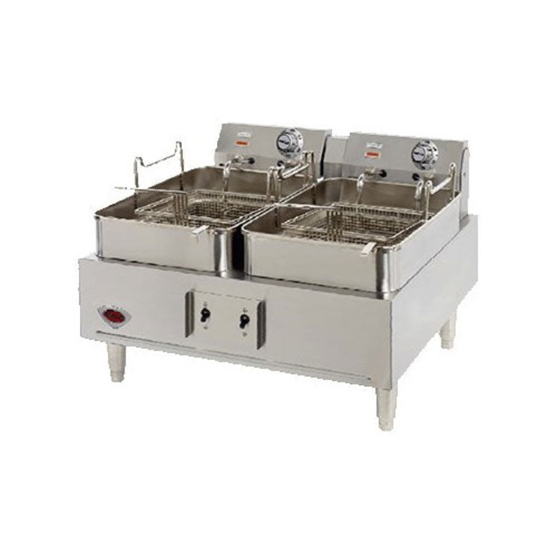 Wells F-30 Countertop Dual Pot Fryer, Electric, 15 lb./pot cap.