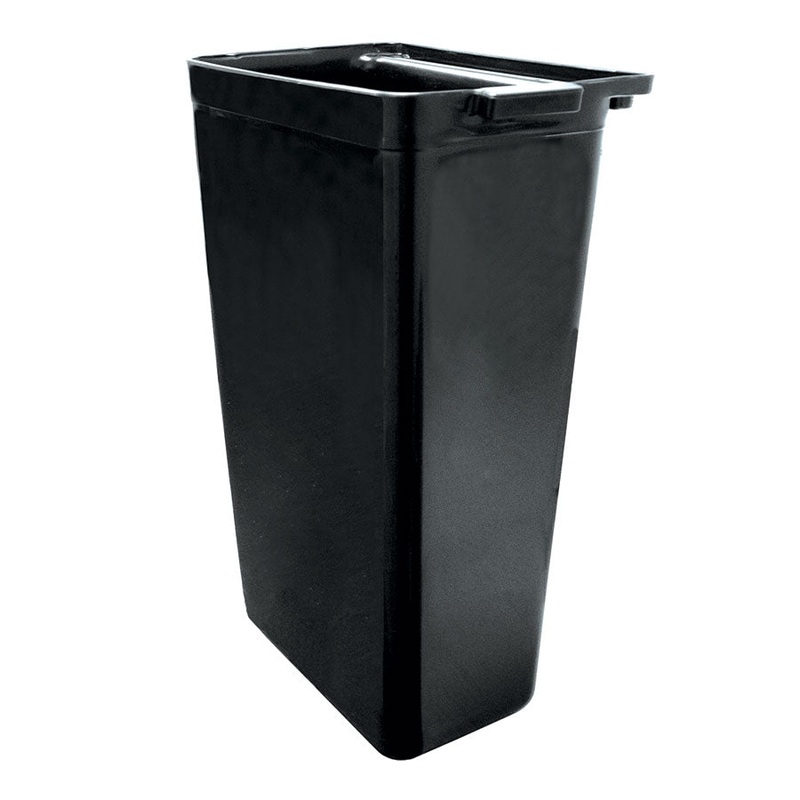 Winco UC-RB Heavy-Duty Black Refuse Bin