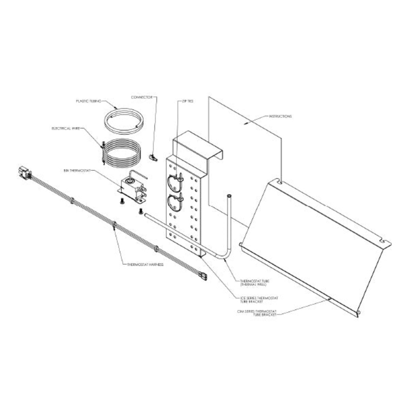 Ice-O-Matic KCUBEDISP Installation Kit