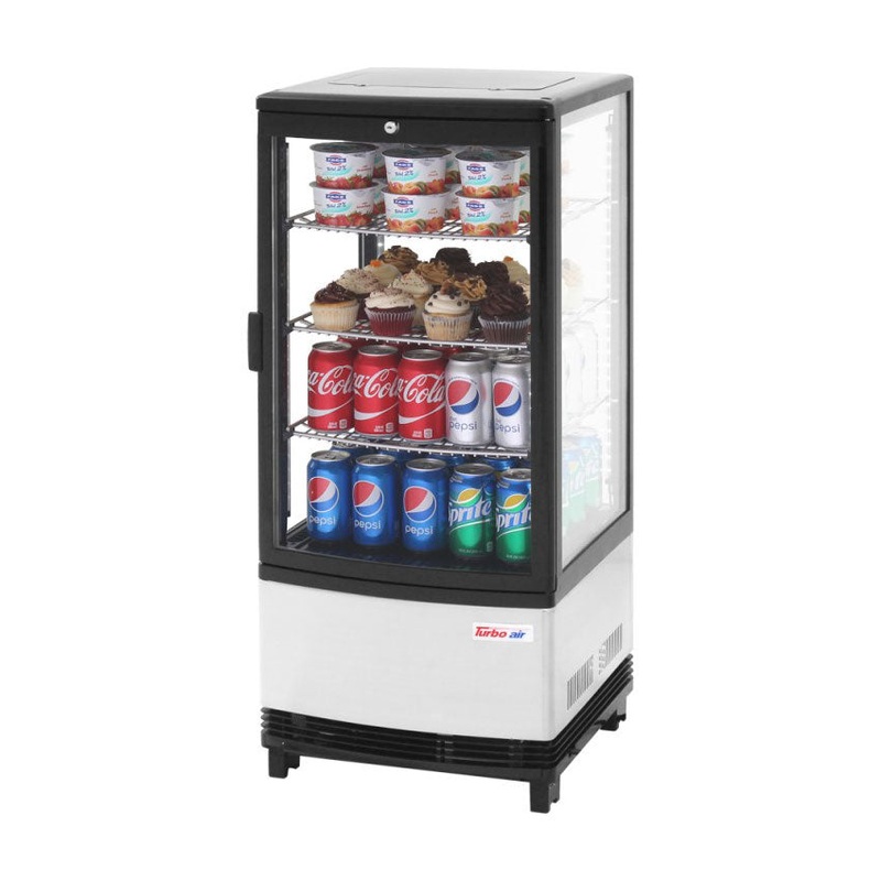 Turbo Air CRT-77-1R-N Refrigerated Diamond Show Case, 3 cu. ft.